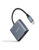 Adaptador USB C para HDMI NANOCABLE 10.16.4305 4K Ultra HD Cinzento 15 cm | Tienda24 Tienda24.eu