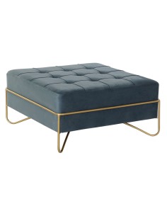 Banqueta DKD Home Decor Azul Dorado Metal 80 x 40 x 48 cm (2 Unidades) | Tienda24 Tienda24.eu