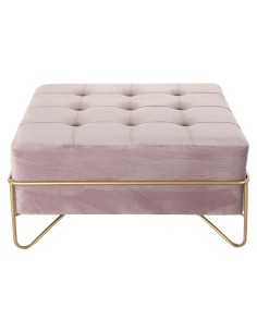 Banquette DKD Home Decor Doré Métal Marron Velours (120 x 42 x 48 cm) | Tienda24 Tienda24.eu