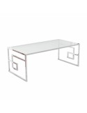 Beistelltisch DKD Home Decor Kristall Metall Silber (120 x 60 x 45 cm) | Tienda24 Tienda24.eu