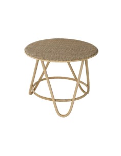 Mesa de apoio DKD Home Decor Dourado Alumínio Branco Lacado (43 x 43 x 61 cm) | Tienda24 Tienda24.eu