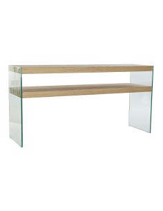 Mesa de apoio DKD Home Decor Abeto Natural MDF Branco Oriental (63 x 63 x 45 cm) | Tienda24 Tienda24.eu