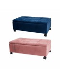 Barhocker DKD Home Decor Rosa Polyester Samt Marineblau Pappel (70 x 39,5 x 24,5 cm) (2 Stück) | Tienda24 Tienda24.eu