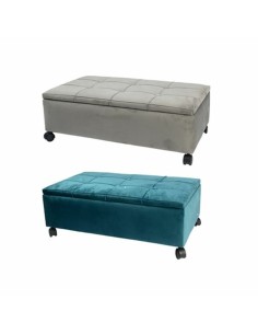 Banqueta DKD Home Decor 70 x 39,5 x 24,5 cm Gris Verde Álamo (2 Unidades) de DKD Home Decor, Sillas - Ref: S3023507, Precio: ...