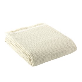 Blanket Alexandra House Living Abella Cream 180 x 260 cm by Alexandra House Living, Blankets and bedcovers - Ref: D1601945, P...