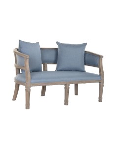 Canapé DKD Home Decor Bleu Bleu ciel Naturel Bois Scandi 180 x 85 x 83 cm | Tienda24 Tienda24.eu