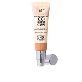 Base de Maquillage Crémeuse It Cosmetics CC+ Nude Glow neutral tan Spf 40 32 ml de It Cosmetics, Fonds de teint - Réf : S0509...