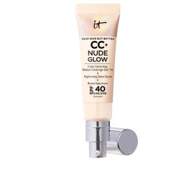 Base Cremosa per il Trucco It Cosmetics CC+ Nude Glow Fair porcelain Spf 40 32 ml di It Cosmetics, Fondotinta - Rif: S0509990...