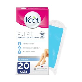 Strisce Depilatorie Corpo Veet Pelle sensibile 20 Unità di Veet, Ceretta - Rif: S05100605, Prezzo: 7,09 €, Sconto: %