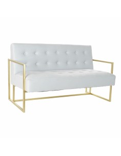 Sofá DKD Home Decor Blanco Negro Metal Scandi 127,5 x 73,5 x 64 cm | Tienda24 Tienda24.eu