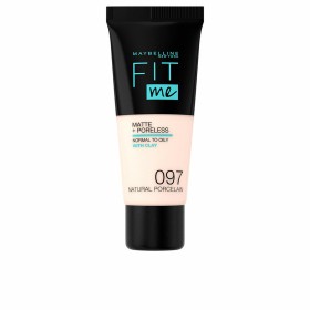 Base per Trucco Fluida Maybelline Fit Me! Nº 97 Natural porcelain 30 ml di Maybelline, Fondotinta - Rif: S05101301, Prezzo: 9...