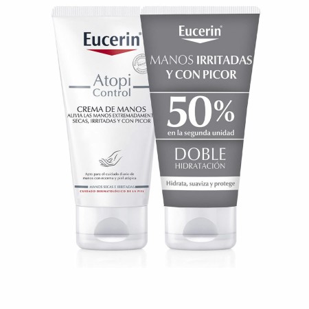 Creme de Mãos Eucerin AtopiControl 2 Unidades de Eucerin, Cremes para mãos e unhas - Ref: S05101433, Preço: 13,61 €, Desconto: %