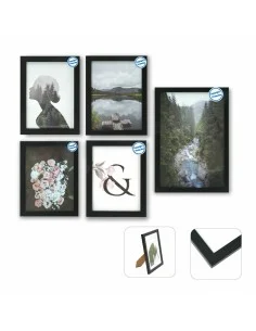 Cadre photo DKD Home Decor Métal Argenté Traditionnel 12 x 2 x 17 cm | Tienda24 Tienda24.eu