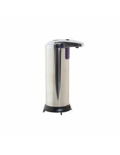 Soap Dispenser Waves Ceramic Grey Metal 12 Units (260 ml) | Tienda24 Tienda24.eu