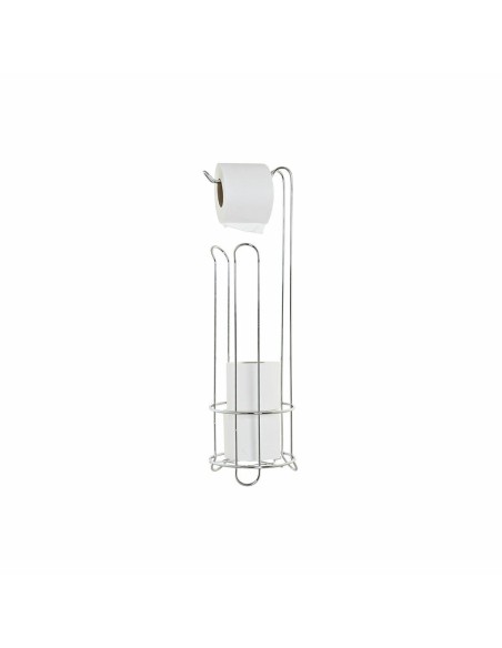 Porte-rouleaux pour Papier Toilette DKD Home Decor Argenté Métal Plastique Chrome 16 x 15 x 16 cm | Tienda24 Tienda24.eu