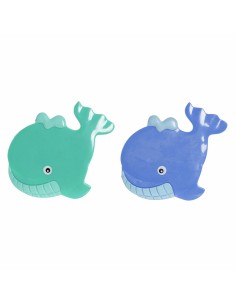 Tappeto da bagno DKD Home Decor 11,5 x 1 x 10 cm Azzurro Turchese Per bambini PVC 10 cm (2 Unità) da DKD Home Decor, Tappetin...