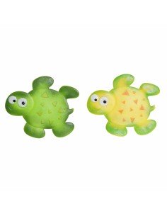 Tappeto da bagno DKD Home Decor 11,5 x 1 x 10 cm Verde Giallo Per bambini Tartaruga PVC 10 cm (2 Unità) da DKD Home Decor, Ta...