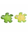 Tapis de bain DKD Home Decor 11,5 x 1 x 10 cm Vert Jaune Enfant Tortue PVC 10 cm (2 Unités) | Tienda24 Tienda24.eu