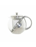 Teapot DKD Home Decor Silver Stainless steel Crystal Plastic 500 ml 14 x 11 x 12 cm | Tienda24 Tienda24.eu