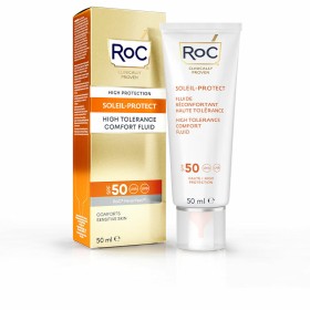 Protetor Solar Roc High Tolerance Peles sensíveis SPF 50 (50 ml) de Roc, Filtros solares - Ref: S05101959, Preço: 19,01 €, De...