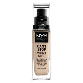 Base de Maquillage Crémeuse NYX Can't Stop Won't Stop Fair (30 ml) de NYX, Fonds de teint - Réf : S05102210, Prix : 18,13 €, ...