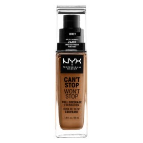 Base de Maquillage Crémeuse NYX Can't Stop Won't Stop honey (30 ml) de NYX, Fonds de teint - Réf : S05102211, Prix : 17,46 €,...