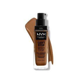 Crème Make-up Base NYX Can't Stop Won't Stop Warm mahogany 30 ml by NYX, Foundations - Ref: S05102213, Price: 18,65 €, Discou...