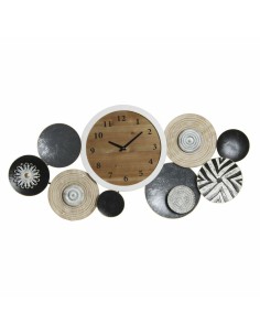 Wanduhr natürlich Holz 60 x 60 x 5,5 cm | Tienda24 Tienda24.eu