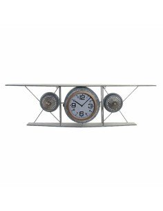 Orologio da Parete DKD Home Decor Vetro Ferro Avion Legno MDF Grigio scuro (120 x 21 x 33.5 cm) da DKD Home Decor, Orologi da...