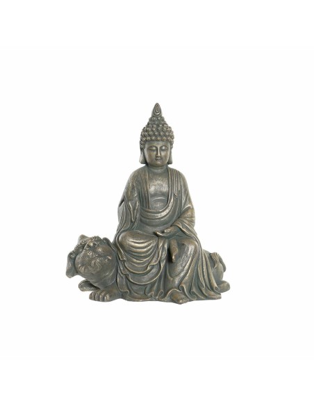 Figura Decorativa DKD Home Decor 38 x 25 x 43 cm Negro Dorado Buda Gris oscuro Oriental Moderno | Tienda24 Tienda24.eu