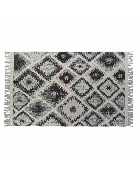 Carpet DKD Home Decor White Red Cotton (200 x 290 x 1 cm) | Tienda24 Tienda24.eu