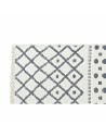 Carpet DKD Home Decor White Polyester Cotton Dark Grey (160 x 230 x 1 cm) | Tienda24 Tienda24.eu