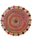 Tappeto DKD Home Decor Cotone Multicolore Iuta (160 x 160 x 1 cm) da DKD Home Decor, Tappeti - Ref: S3027342, Precio: 85,64 €...