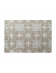 Alfombra DKD Home Decor 160 x 250 x 0,7 cm Negro Poliéster Algodón Blanco Rombos Boho | Tienda24 Tienda24.eu