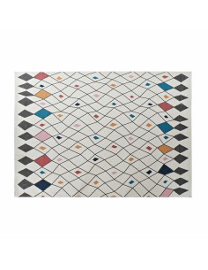 Alfombra DKD Home Decor Beige Poliéster Círculos (160 x 230 x 0.9 cm) | Tienda24 Tienda24.eu