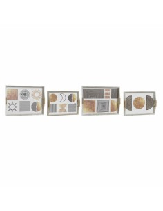 Conjunto de bolas decorativas Branco Castanho (12 Unidades) | Tienda24 Tienda24.eu