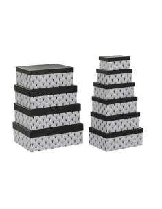 Set de basket DKD Home Decor Etoiles Bambou 36 x 36 x 50 cm (4 pcs) | Tienda24 Tienda24.eu