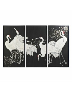 Pintura DKD Home Decor Ave Oriental 40 x 3 x 90 cm (3 Unidades) | Tienda24 Tienda24.eu