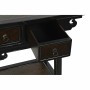 Mesa auxiliar DKD Home Decor Negro Madera de olmo Marrón oscuro