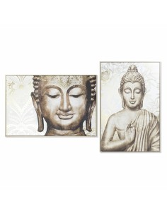 Quadro DKD Home Decor 83 x 4,5 x 122,5 cm Buddha Orientale (2 Unità) da DKD Home Decor, Stampe e quadri su tela - Ref: S30281...