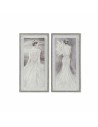 Cadre DKD Home Decor 40 x 3,8 x 80 cm Femme Romantique (2 Unités) | Tienda24 Tienda24.eu