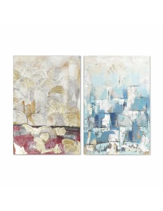 Painting Home ESPRIT Abstract Modern 80 x 3,8 x 100 cm (2 Units) | Tienda24 Tienda24.eu