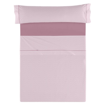 Jeu de draps Alexandra House Living Estelia Mauve Gran lit 2 persones 4 Pièces de Alexandra House Living, Draps et taies d'or...