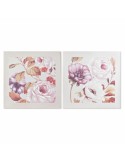 Cuadro DKD Home Decor Rosas Romántico 70 x 3 x 70 cm (2 Unidades) | Tienda24 Tienda24.eu