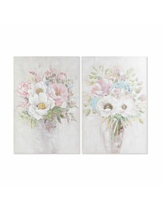 Quadro DKD Home Decor Vaso 80 x 3 x 120 cm Shabby Chic (2 Unità) da DKD Home Decor, Stampe e quadri su tela - Ref: S3028550, ...