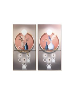 Painting DKD Home Decor Modern Circles 80 x 3,7 x 100 cm (2 Units) | Tienda24 Tienda24.eu