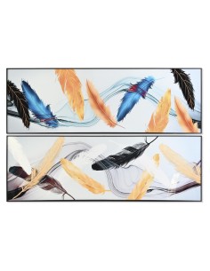 Painting DKD Home Decor Abstract 104 x 4 x 104 cm Modern (2 Units) | Tienda24 Tienda24.eu