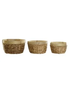 Basket set DKD Home Decor Seagrass (30 x 30 x 28 cm) | Tienda24 Tienda24.eu