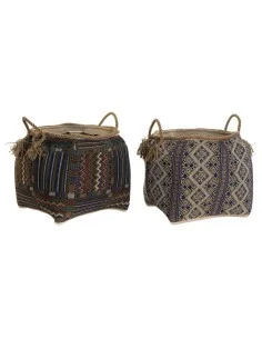 Juego de Cestas DKD Home Decor 36 x 36 x 34 cm Boho (4 Piezas) | Tienda24 Tienda24.eu