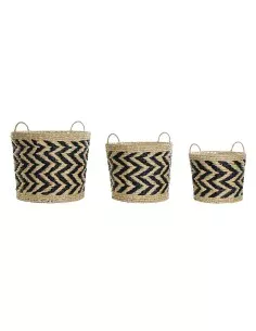 Conjunto de Cestas DKD Home Decor (45 x 30 x 24 cm) | Tienda24 Tienda24.eu